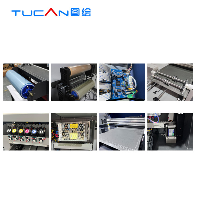 4060 size i3200-U1 print head 3-in-1 multifunctional UV printer flat cylinder printer UV DTF film sticker printing effect