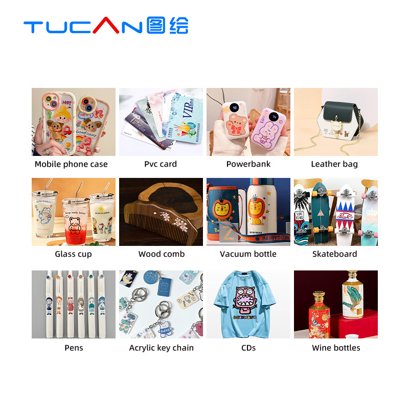 4060 size i3200-U1 print head 3-in-1 multifunctional UV printer flat cylinder printer UV DTF film sticker printing effect