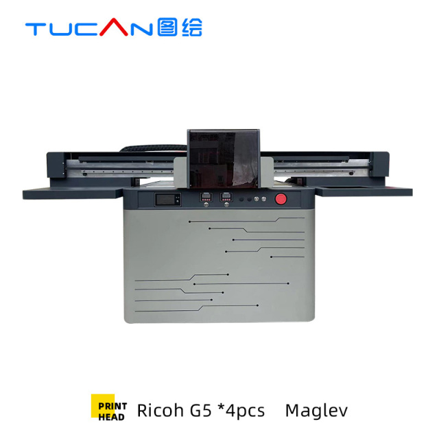 Maglev motor Ricoh G5 print head 9060 large format uv printer PVC Card Bottle Golf Led UV DTF Flatbed Printer