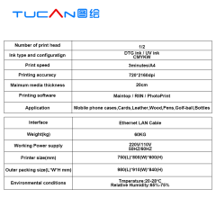 A3 UV Flatbed Printer XP600 Print head 3360 desktop Size UV printer
