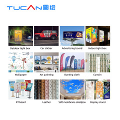 Tucan 1.6m 1.8m 1.9m high speed eco solvent printer XP600/i3200/i1600 double head flex banner vinyl printer