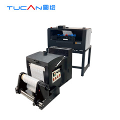 Tucan new 30cm 12inches Direct To PET Film Roll Dual XP600 Print head DTF printer with powder machine