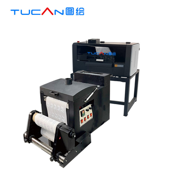 Tucan new 30cm 12inches Direct To PET Film Roll Dual XP600 Print head DTF printer with powder machine
