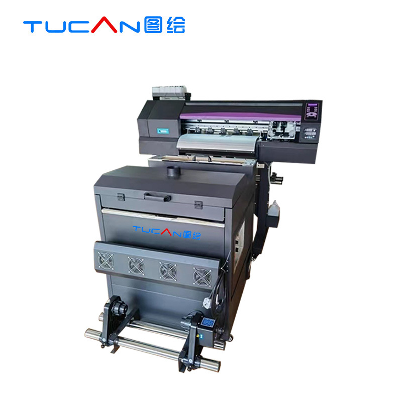 60cm DTF printer 2-4 heads for full color 9 colors DTF printing with flurocent colors new technology