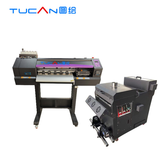 60cm DTF printer 2-4 heads for full color 9 colors DTF printing with flurocent colors new technology
