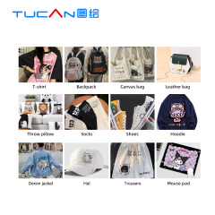 60cm DTF printer 2-4 heads for full color 9 colors DTF printing with flurocent colors new technology