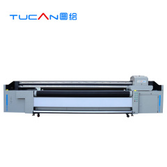 3.2m UV hybrid printer flatbed and roll to roll printing 2 in 1