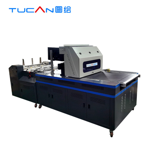 TC-800A ONE PASS printer, no need to make plates, just scan and print，single-pass printer for paper bags corrugated paper pizza boxes hamburger boxes coasters wristbands