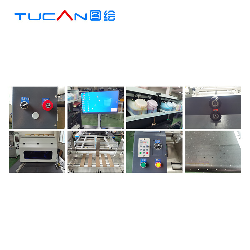 TC-800A ONE PASS printer, no need to make plates, just scan and print，single-pass printer for paper bags corrugated paper pizza boxes hamburger boxes coasters wristbands