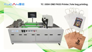 One pass pinter high speed automatic single-pass printer for paper bags corrugated paper pizza boxes hamburger boxes coasters wristbands