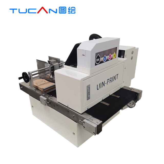 Tucan TC-300A MINI  One Pass Printer Machine Automatic Flatbed Inkjet Corrugated Cardboard Logo Printer