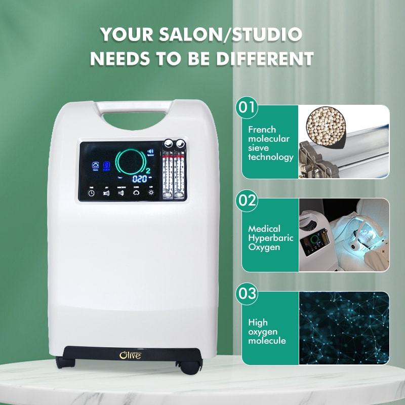 Máquina profesional de tratamiento Facial de oxígeno médico para salón/SPA máquina de belleza Facial con chorro y cúpula de oxígeno