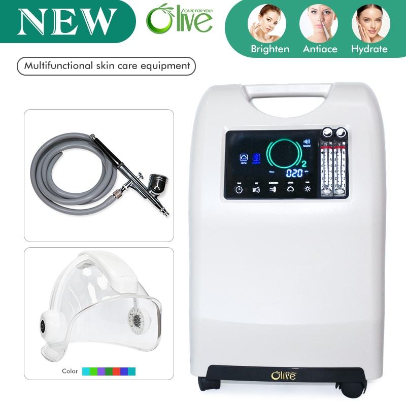 Máquina profesional de tratamiento Facial de oxígeno médico para salón/SPA máquina de belleza Facial con chorro y cúpula de oxígeno