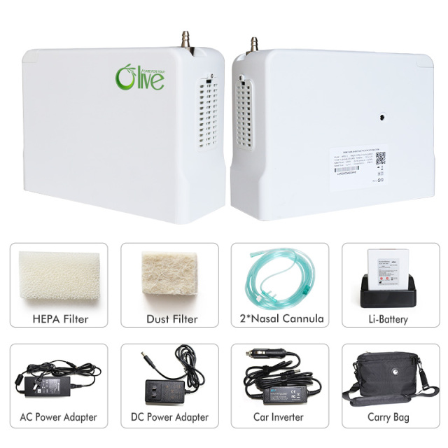 Mini Portable Oxygen Concentrator Portable O2 Concentrator Pulse Dose Oxygen Concentrator