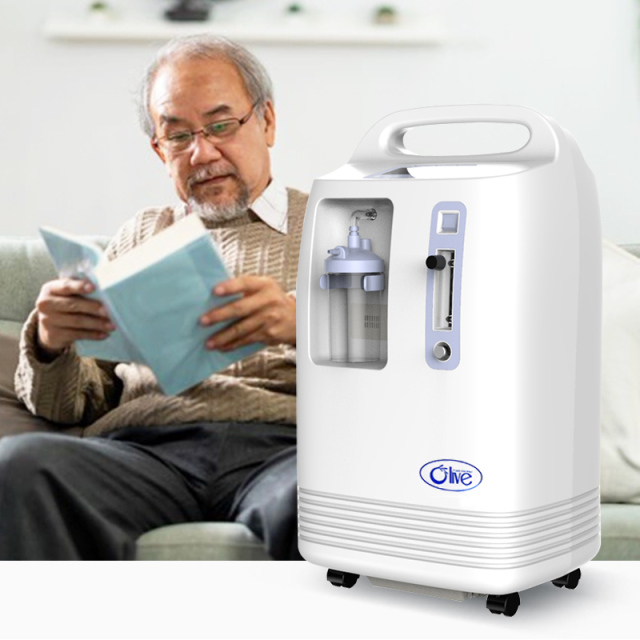 Olive - Wholesale Best 5-Liter Quiet Home Oxygen Concentrator with 96% Purity