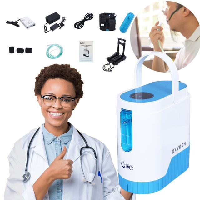 Health Care 5l Mobile Car Oxygen Concentrator 5KG Output Pressure 40Kpa - 60Kpa