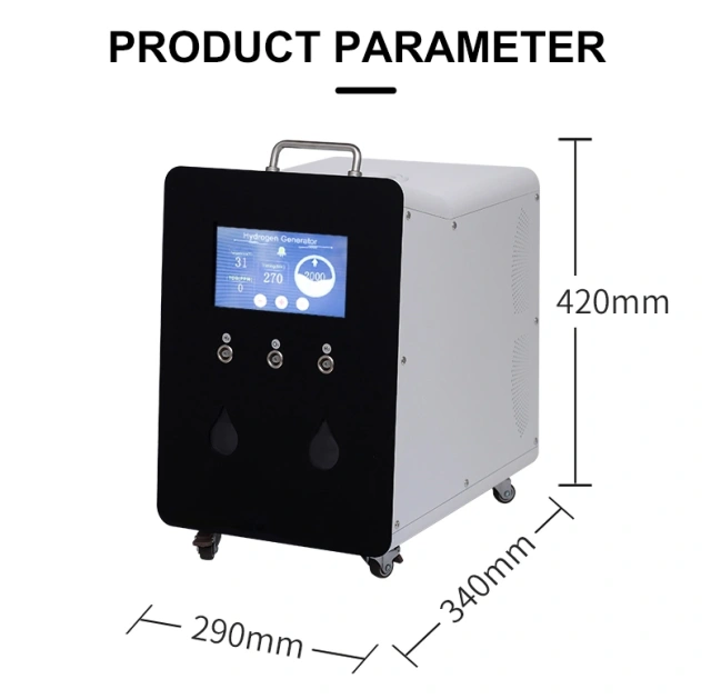 Latest 3000ML Hydrogen Generator Hydrogen Gas Inhalation Machine Hydrogen Oxygen Machine