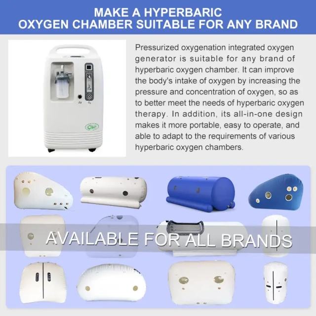 Olive 5-10 LPM Hbot Hyperbaric Oxygen Generator Concentrator Machine For Hyperbaric Chamber