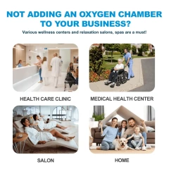 Medical 2.0 ATA Hard Shell Hyperbaric Oxygen Chamber Therapy Machine HBOT Machine With Air Cooler