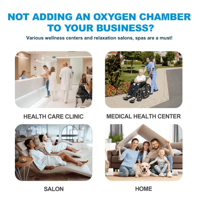 Medical 2.0 ATA Hard Shell Hyperbaric Oxygen Chamber Therapy Machine HBOT Machine With Air Cooler