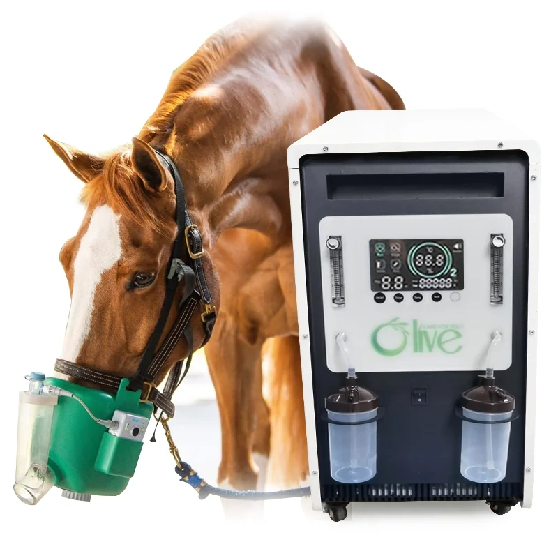 El veterinario de alto flujo utiliza el concentrador de oxígeno 20L de vaca caballo