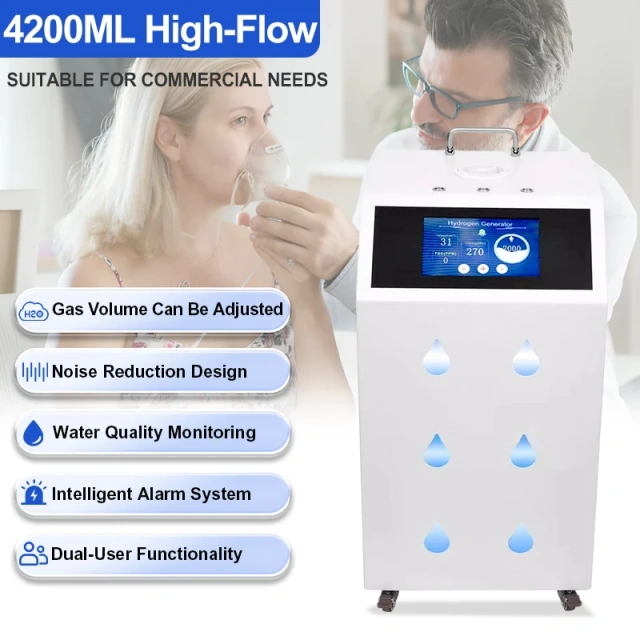 3000ML-4200ML High Flow Hydrogen Breathing Machine Best H2 Molecular Hydrogen Inhalation Machine