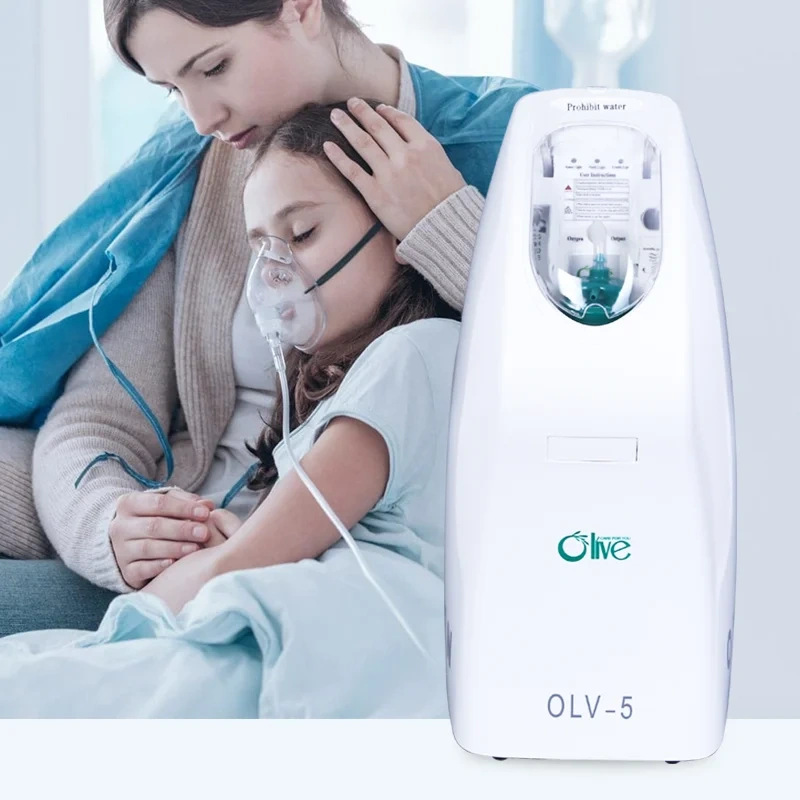 Oxygen Concentrator,Concentrateur d'oxygène domestique multiflux, machine à oxygène médicale réglable de 1 à 5 litres, vente en gros en ligne