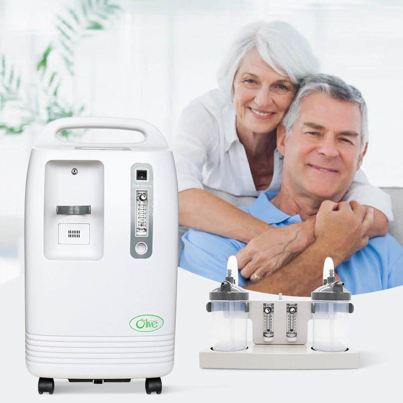 Oxygen Concentrator,Olive 10L - For 2 Person Same Time Use Medical Grade Dual Flow Dual Use 10L Oxygen-concentrator