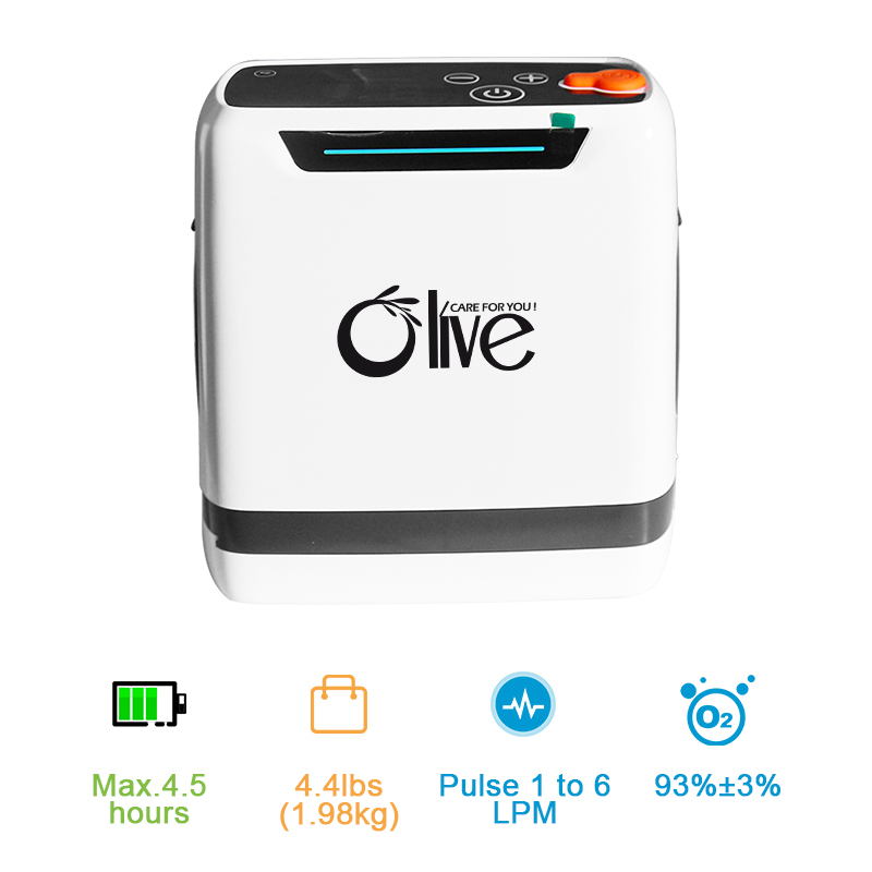 Oxygen Concentrator,2024 5l Mini Portable Rechargeable Pulse Oxygene Concentrator For Travel