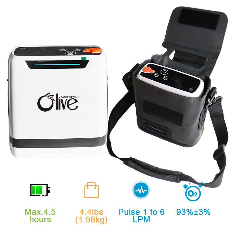 Oxygen Concentrator,2024 5L Mountain High Oxygen Systems Mini Portable Rechargeable Pulse Oxygen Concentrator For Mountain Climbing