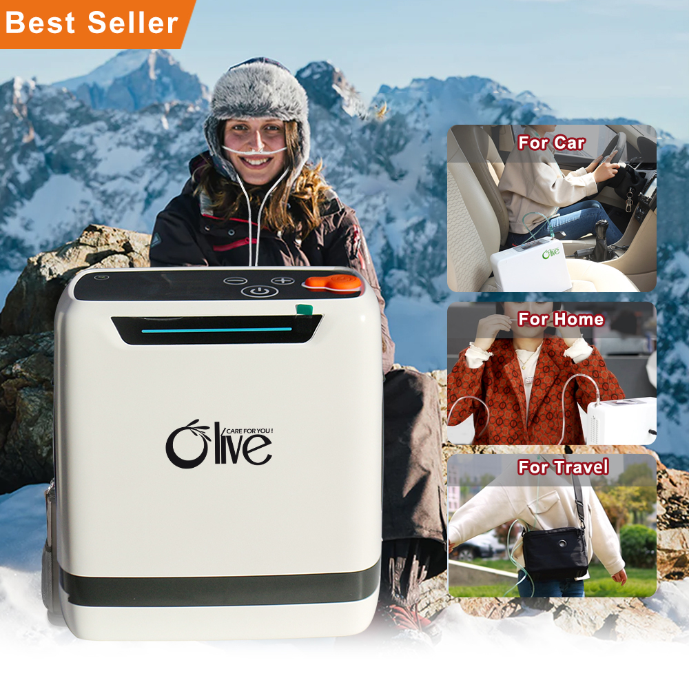 Oxygen Concentrator,2024 5L Mountain High Oxygen Systems Mini Portable Rechargeable Pulse Oxygen Concentrator For Mountain Climbing
