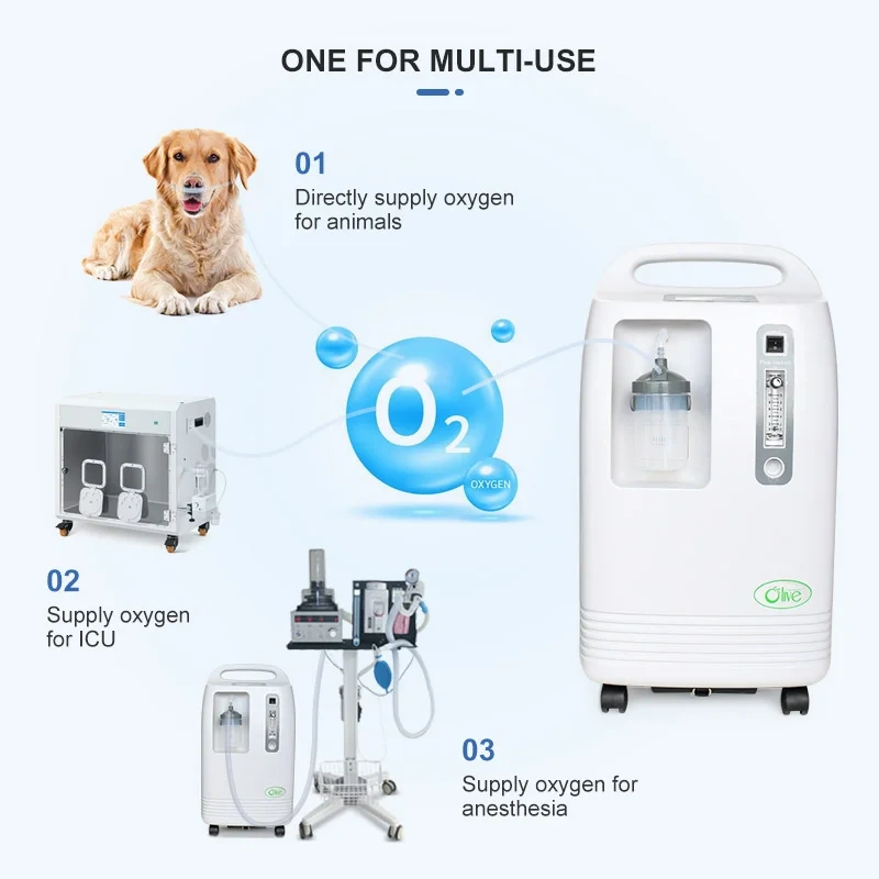 Oxygen Concentrator,10L Veterinary Hospital Oxygen Equipment Oxygen Concentrator for Pet Breath Oxygen