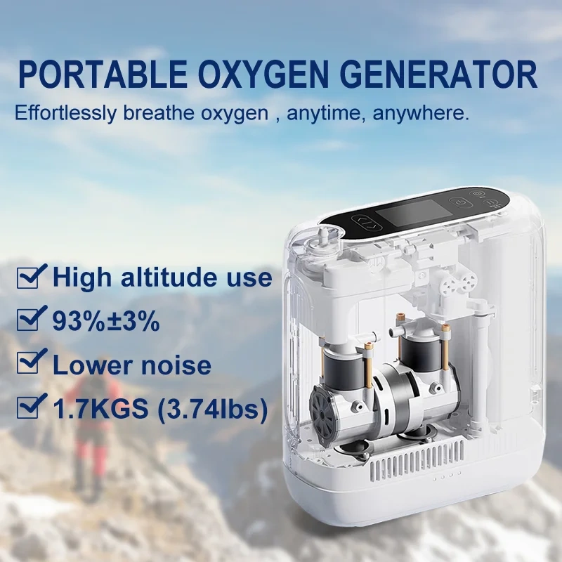 Oxygen Concentrator,OLV-POC4 Portable O2 Concentrator Mini Pulse Dose Oxygen Concentrator