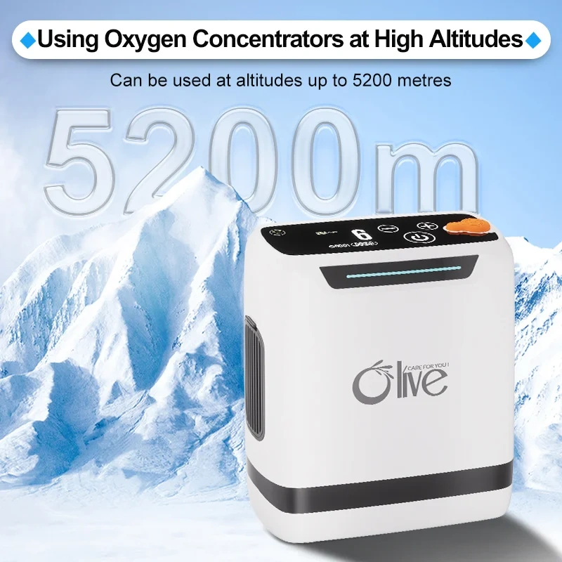 Oxygen Concentrator,OLV-POC5  5L Portable Pulse Oxygen Concentrator For 5200M(17,061Feet ) High Altitude