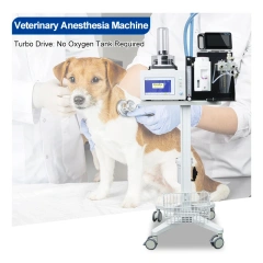 Oxygen Concentrator,Vet Respiratory Dog Anesthesia Machine Medical 0.5-100kg Animals Veterinary Anesthesia Medicine with Trolley