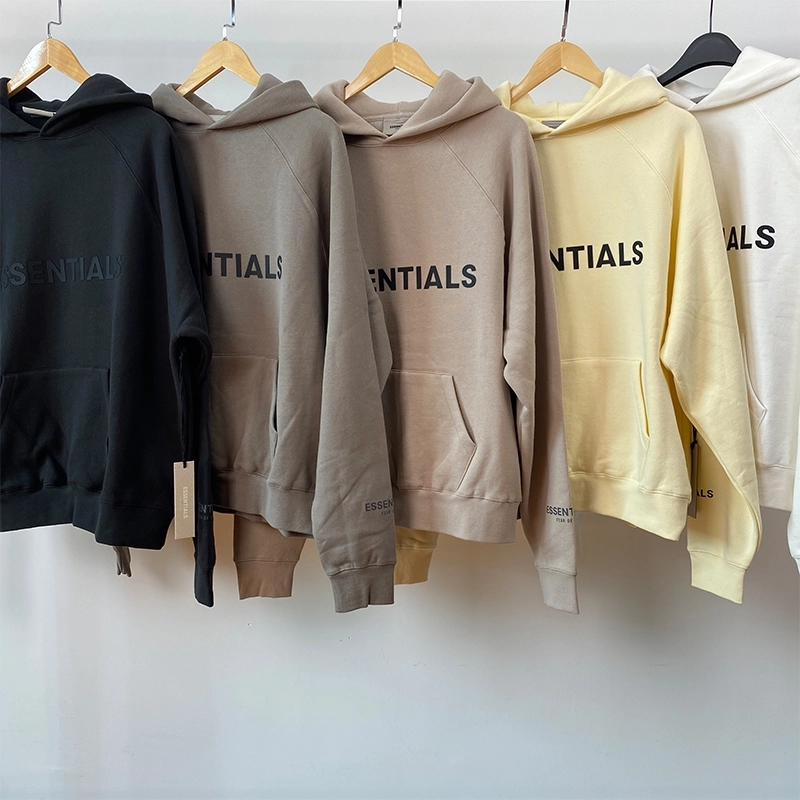 SS20 Essentials Hoodie (Front Silicon print, Sleeve refective print)