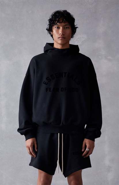 SS23 Black Core Collection Essentials Hoodie