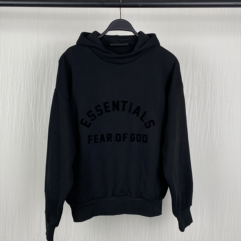 SS23 Black Core Collection Essentials Hoodie