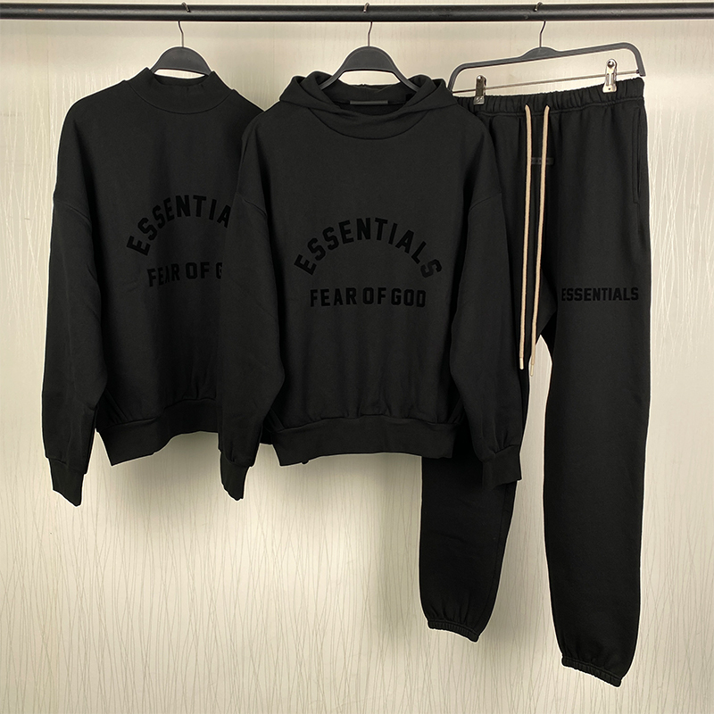SS23 Black Core Collection Essentials Hoodie