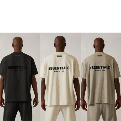 SS22 Essentials S-Shirt (Black Velvety Print)