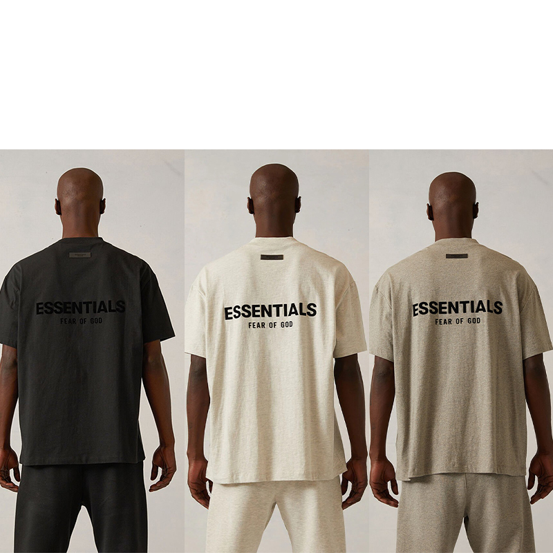 SS22 Essentials S-Shirt (Black Velvety Print)