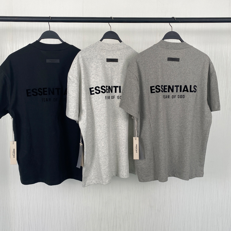 SS22 Essentials S-Shirt (Black Velvety Print)