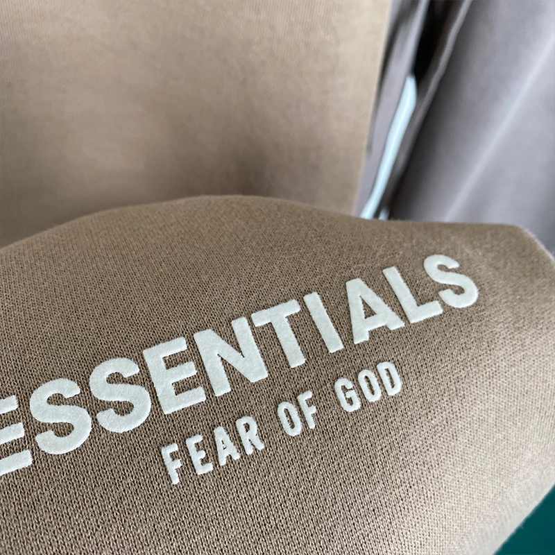 SS22 Essentials Sweatpants (White Velvety Print)