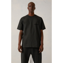 SS22 Essentials S-Shirt (Black Velvety Print)