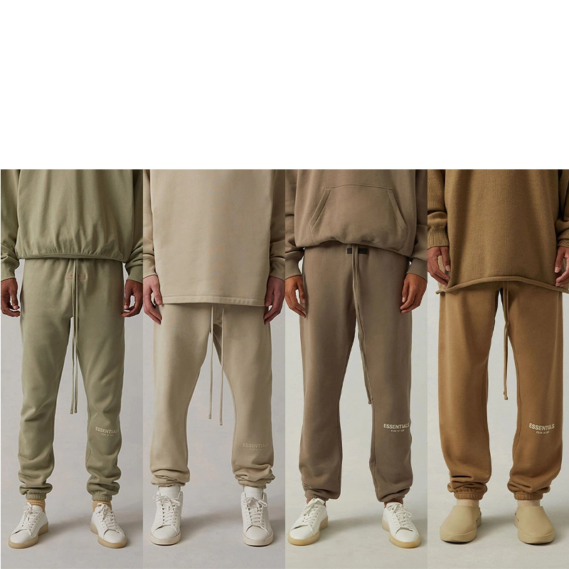 SS22 Essentials Sweatpants (White Velvety Print)