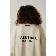 SS22 Essentials Crewneck Sweatshirt (Black Velvety Print)
