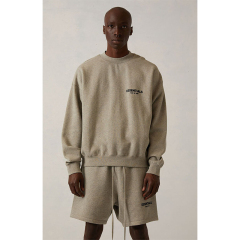 SS22 Essentials Crewneck Sweatshirt (Black Velvety Print)