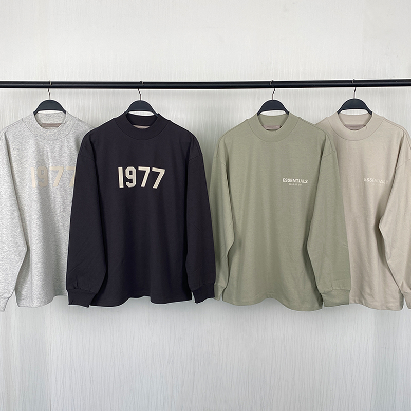 SS22 Essentials LShirt (White Velvety Print L-Shirt)