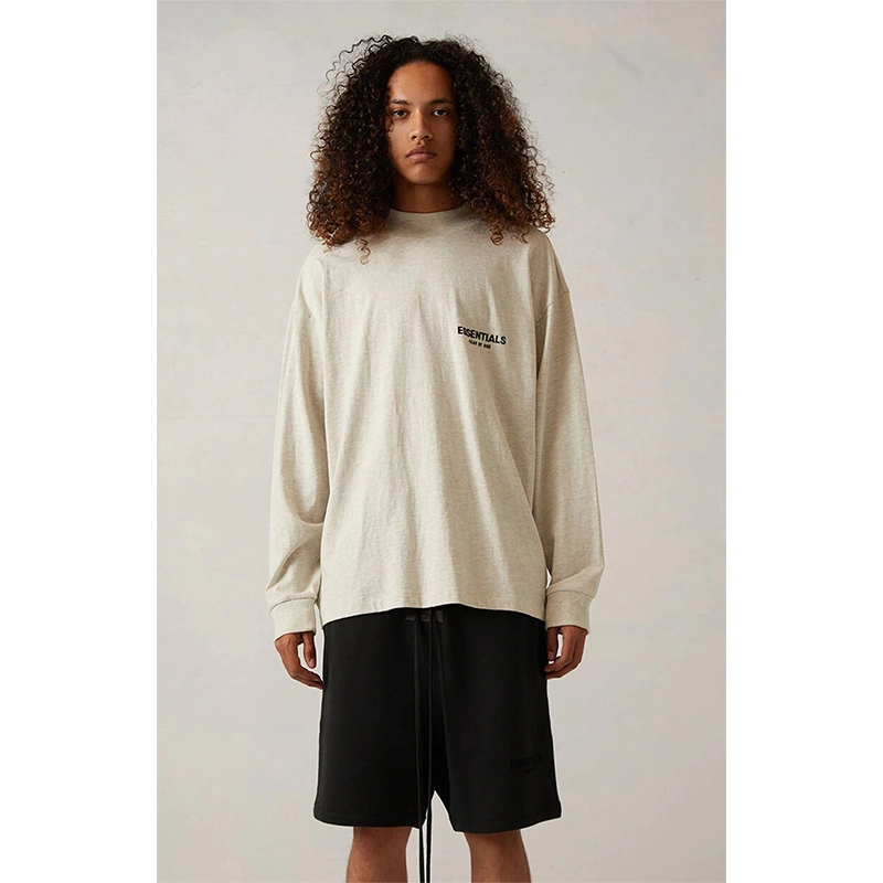 SS22 Essentials LShirt (Black Velvety Print LShirt)