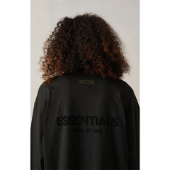SS22 Essentials LShirt (Black Velvety Print LShirt)